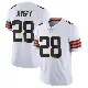 ＃28 Men's Tre Avery White Limited Cleveland Browns Vapor Untouchable Jersey