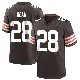 ＃28 Men's Trey Dean III Brown Game Cleveland Browns Team Color Jersey