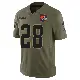 ＃28 Men's Trey Dean III Olive Limited Cleveland Browns 2025 Salute to Service Jersey