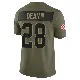 ＃28 Men's Trey Dean III Olive Limited Cleveland Browns 2025 Salute to Service Jersey
