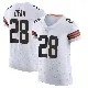＃28 Men's Trey Dean III White Elite Cleveland Browns Vapor Jersey
