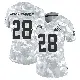 ＃28 Women's Emmanuel McNeil-Warren Arctic Camo Limited Cleveland Browns 2024 Salute to Service Jersey