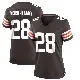 ＃28 Women's Emmanuel McNeil-Warren Brown Game Cleveland Browns Team Color Jersey