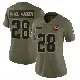 ＃28 Women's Emmanuel McNeil-Warren Olive Limited Cleveland Browns 2025 Salute to Service Jersey