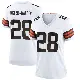 ＃28 Women's Emmanuel McNeil-Warren White Game Cleveland Browns Jersey