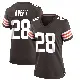 ＃28 Women's Tre Avery Brown Game Cleveland Browns Team Color Jersey