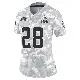 ＃28 Women's Trey Dean III Arctic Camo Limited Cleveland Browns 2024 Salute to Service Jersey