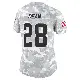 ＃28 Women's Trey Dean III Arctic Camo Limited Cleveland Browns 2024 Salute to Service Jersey