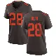 ＃28 Women's Trey Dean III Brown Game Cleveland Browns Alternate Jersey