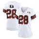 ＃28 Women's Trey Dean III White Game Cleveland Browns 1946 Collection Alternate Jersey