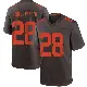 ＃28 Youth Emmanuel McNeil-Warren Brown Game Cleveland Browns Alternate Jersey