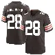 ＃28 Youth Emmanuel McNeil-Warren Brown Game Cleveland Browns Team Color Jersey