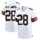 ＃28 Youth Emmanuel McNeil-Warren White Game Cleveland Browns Jersey