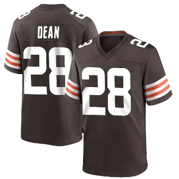 ＃28 Youth Trey Dean III Brown Game Cleveland Browns Team Color Jersey
