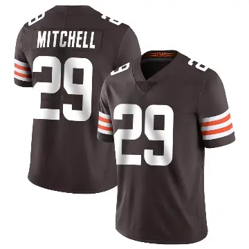 ＃29 Men's Cameron Mitchell Brown Limited Cleveland Browns Team Color Vapor Untouchable Jersey