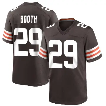 ＃29 Men's Davon Booth Brown Game Cleveland Browns Team Color Jersey
