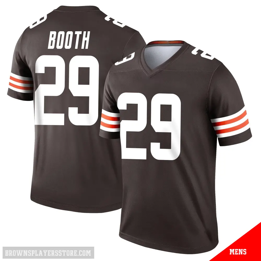 ＃29 Men's Davon Booth Brown Legend Cleveland Browns Jersey