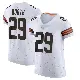 ＃29 Men's Davon Booth White Elite Cleveland Browns Vapor Jersey