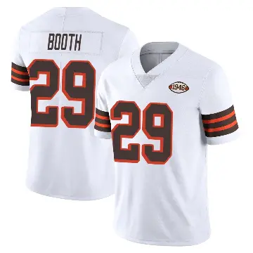 ＃29 Men's Davon Booth White Limited Cleveland Browns Vapor 1946 Collection Alternate Jersey