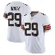＃29 Men's Davon Booth White Limited Cleveland Browns Vapor Untouchable Jersey
