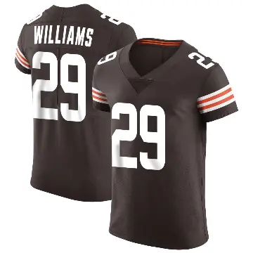 ＃29 Men's Dee Williams Brown Elite Cleveland Browns Vapor Jersey