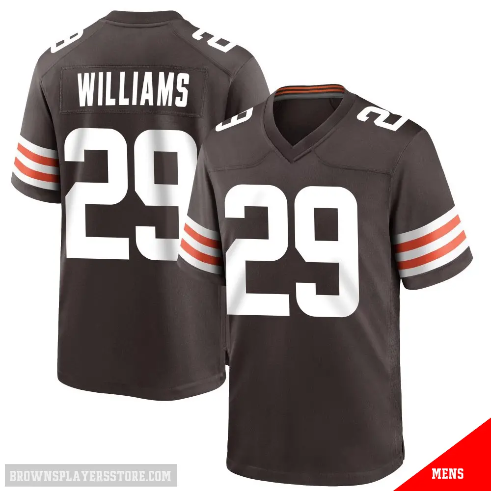 ＃29 Men's Dee Williams Brown Game Cleveland Browns Team Color Jersey
