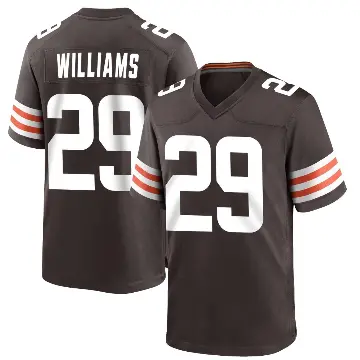 ＃29 Men's Dee Williams Brown Game Cleveland Browns Team Color Jersey