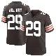 ＃29 Men's Dee Williams Brown Game Cleveland Browns Team Color Jersey