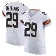 ＃29 Men's Dee Williams White Elite Cleveland Browns Vapor Jersey