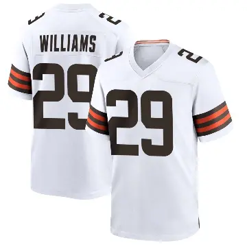 ＃29 Men's Dee Williams White Game Cleveland Browns Jersey