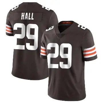 ＃29 Men's Tyler Hall Brown Limited Cleveland Browns Team Color Vapor Untouchable Jersey