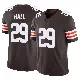 ＃29 Men's Tyler Hall Brown Limited Cleveland Browns Vapor F.U.S.E. Jersey