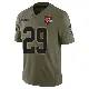 ＃29 Men's Tyler Hall Olive Limited Cleveland Browns 2025 Salute to Service Jersey