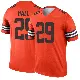 ＃29 Men's Tyler Hall Orange Legend Cleveland Browns Inverted Jersey