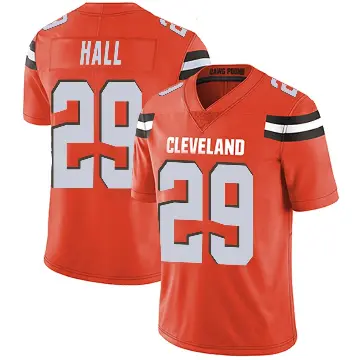 ＃29 Men's Tyler Hall Orange Limited Cleveland Browns Alternate Vapor Untouchable Jersey