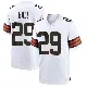 ＃29 Men's Tyler Hall White Game Cleveland Browns Jersey