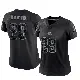 ＃29 Women's Davon Booth Black Limited Cleveland Browns Reflective Jersey