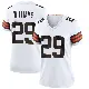 ＃29 Women's Dee Williams White Game Cleveland Browns Jersey