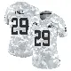 ＃29 Women's Tyler Hall Arctic Camo Limited Cleveland Browns 2024 Salute to Service Jersey