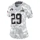 ＃29 Women's Tyler Hall Arctic Camo Limited Cleveland Browns 2024 Salute to Service Jersey