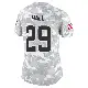 ＃29 Women's Tyler Hall Arctic Camo Limited Cleveland Browns 2024 Salute to Service Jersey