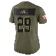 ＃29 Women's Tyler Hall Olive Limited Cleveland Browns 2025 Salute to Service Jersey