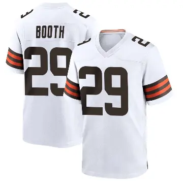 ＃29 Youth Davon Booth White Game Cleveland Browns Jersey