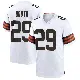＃29 Youth Davon Booth White Game Cleveland Browns Jersey