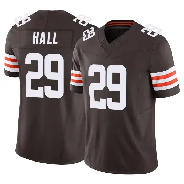＃29 Youth Tyler Hall Brown Limited Cleveland Browns Vapor F.U.S.E. Jersey