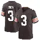 ＃3 Men's Jerry Jeudy Brown Game Cleveland Browns Team Color Jersey