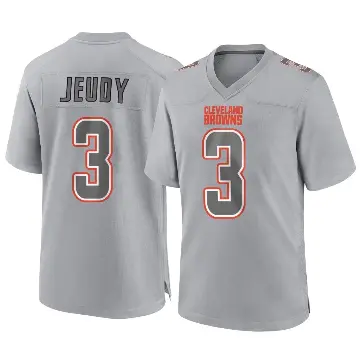 ＃3 Men's Jerry Jeudy Gray Game Cleveland Browns Atmosphere Fashion Jersey