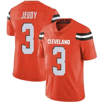 ＃3 Men's Jerry Jeudy Orange Limited Cleveland Browns Alternate Vapor Untouchable Jersey