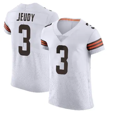 ＃3 Men's Jerry Jeudy White Elite Cleveland Browns Vapor Jersey