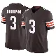 ＃3 Men's Marquise Goodwin Brown Limited Cleveland Browns Vapor F.U.S.E. Jersey